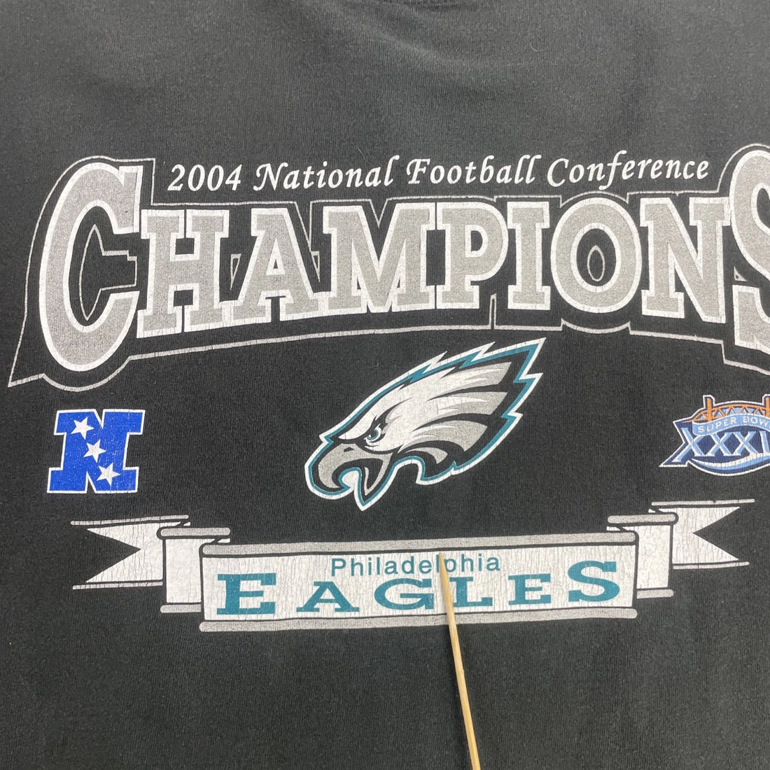 Vintage Philadelphia Eagles Super Bowl XXXIX T-Shirt Size XL 2004 NFL