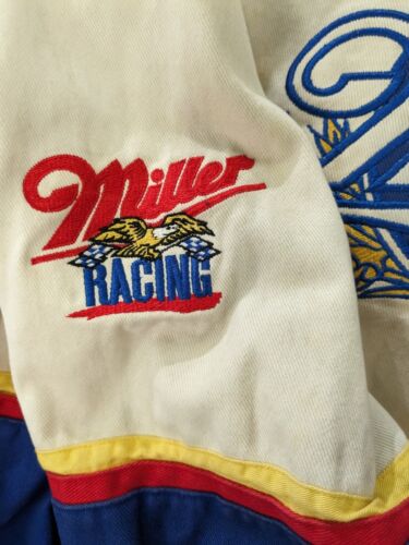 Vintage Rusty Wallace Miller Lite Racing Jacket Size XL Beer NASCAR