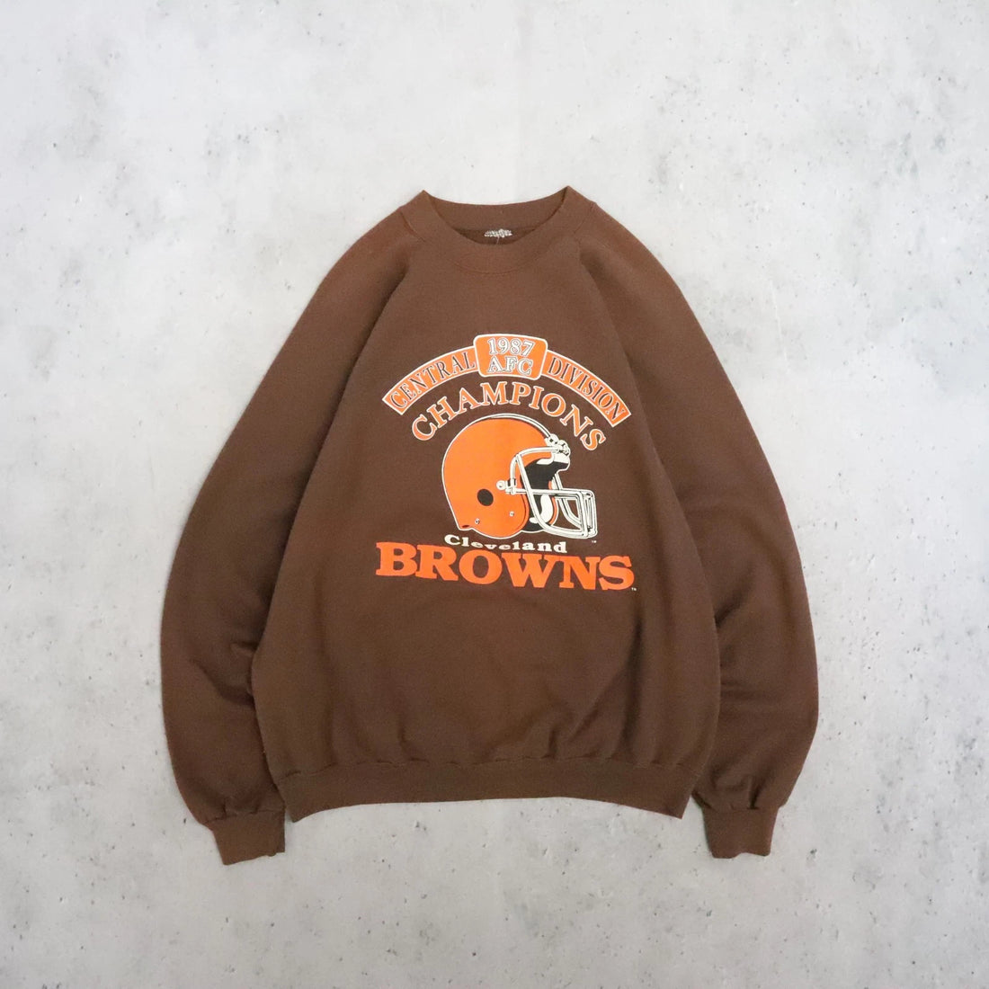 Vintage Cleveland Browns Crewneck Sweatshirt Size Large 80s NFL