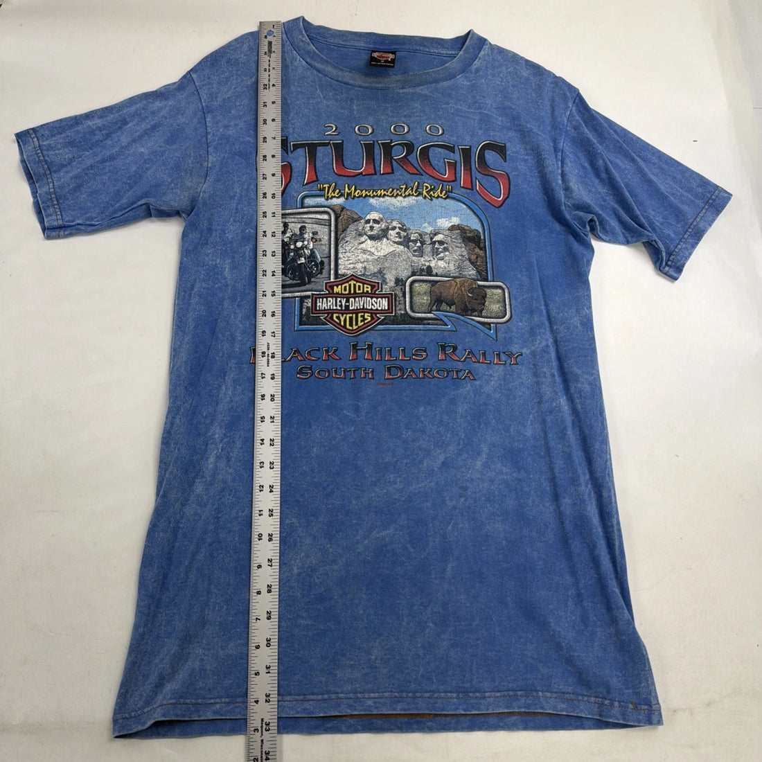Vintage Harley Davidson Motorcycles Sturgis Monumental Ride T-Shirt Medium 2000