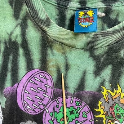 Vintage Weed Nightmares Tie Dye T-Shirt Size Large Marijuana