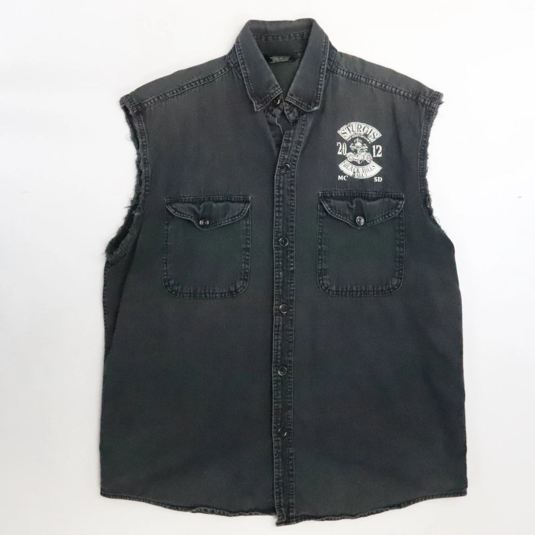 Vintage Sturgis Black Hills Rally Button Up Vest Size Large