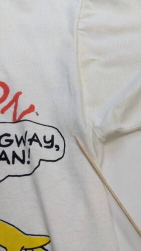 Vintage Bart Simpson Skateboard Champion Gangway Man T-Shirt Large 1990 90s