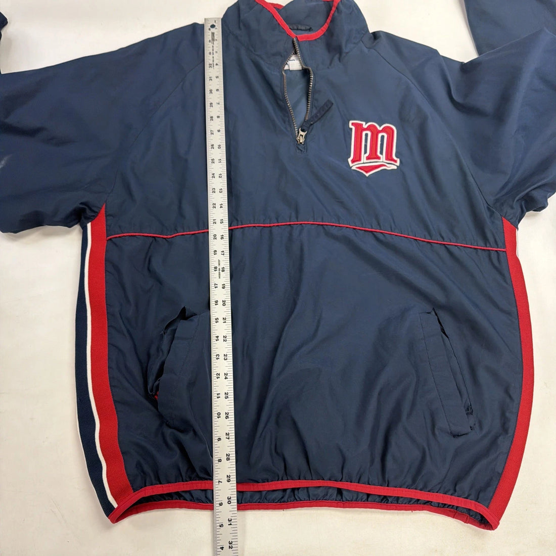 Minnesota Twins Majestic Windbreaker Light Jacket Size XL MLB