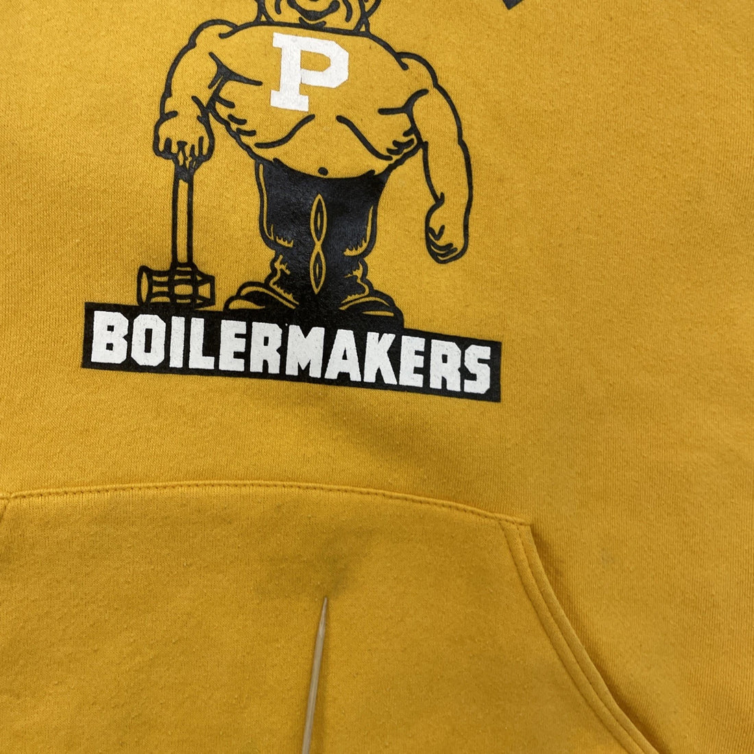 Vintage Purdue Boilermakers Russell Athletic Sweatshirt Hoodie Size Medium 90s