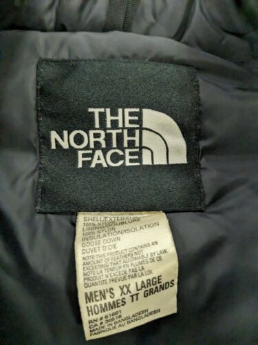 Vintage The North Face Nuptse Puffer Vest Jacket Size 2XL Goose Down Insulated