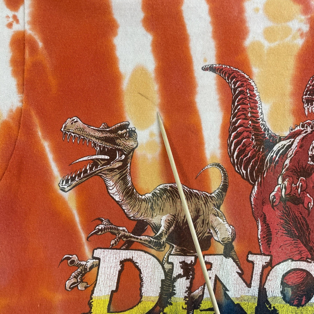 Vintage Dinosaur Disney Tie Dye T-Shirt Size Small