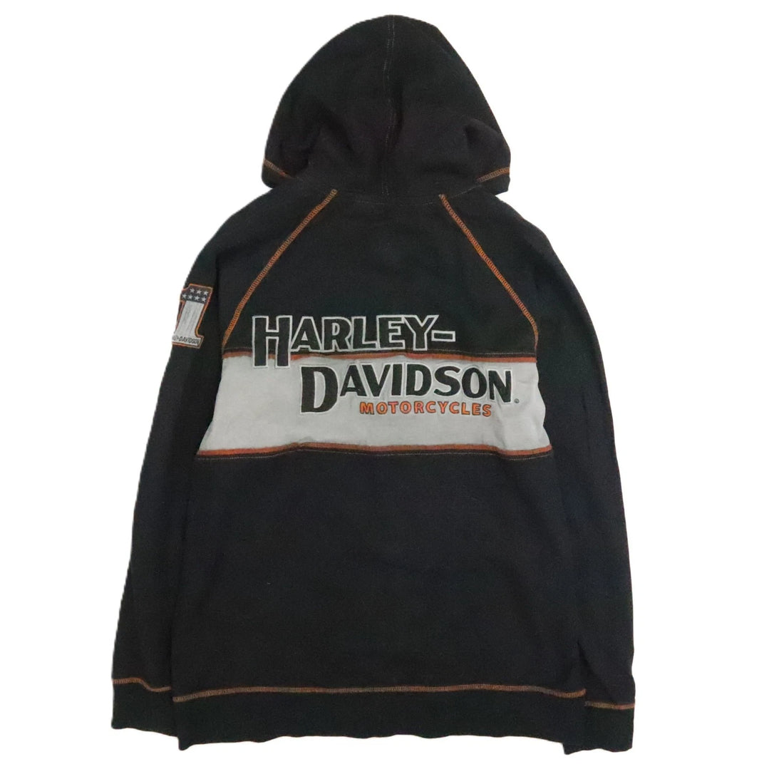Harley Davidson Motorcycles Full Zip Sweatshirt Hoodie Size Large