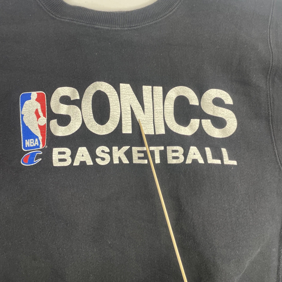 Vintage Seattle Supersonics Champion Reverse Weave Crewneck Sweatshirt Small NBA