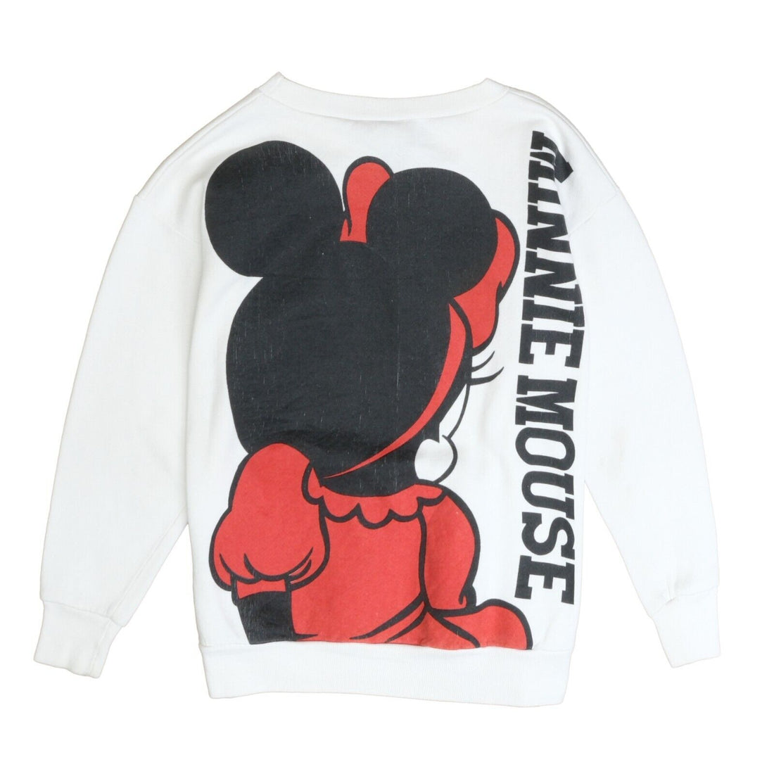 Vintage Minnie Mouse Sweatshirt Crewneck Size Small Double Sided 90s