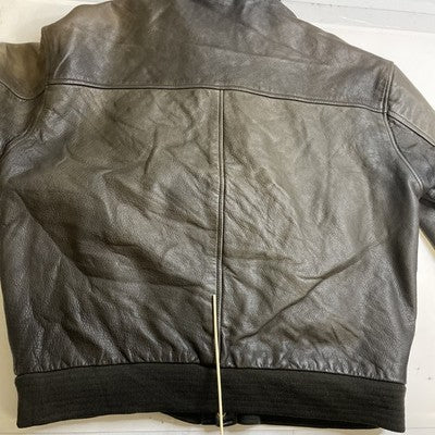 Vintage Alfred Leather Bomber Jacket Size Large