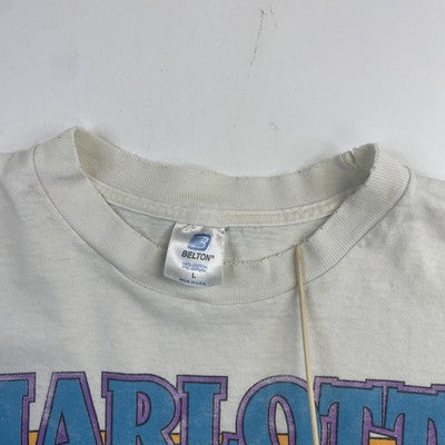 Vintage Charlotte UAW-GM 500 Racing T-Shirt Size Large 90s