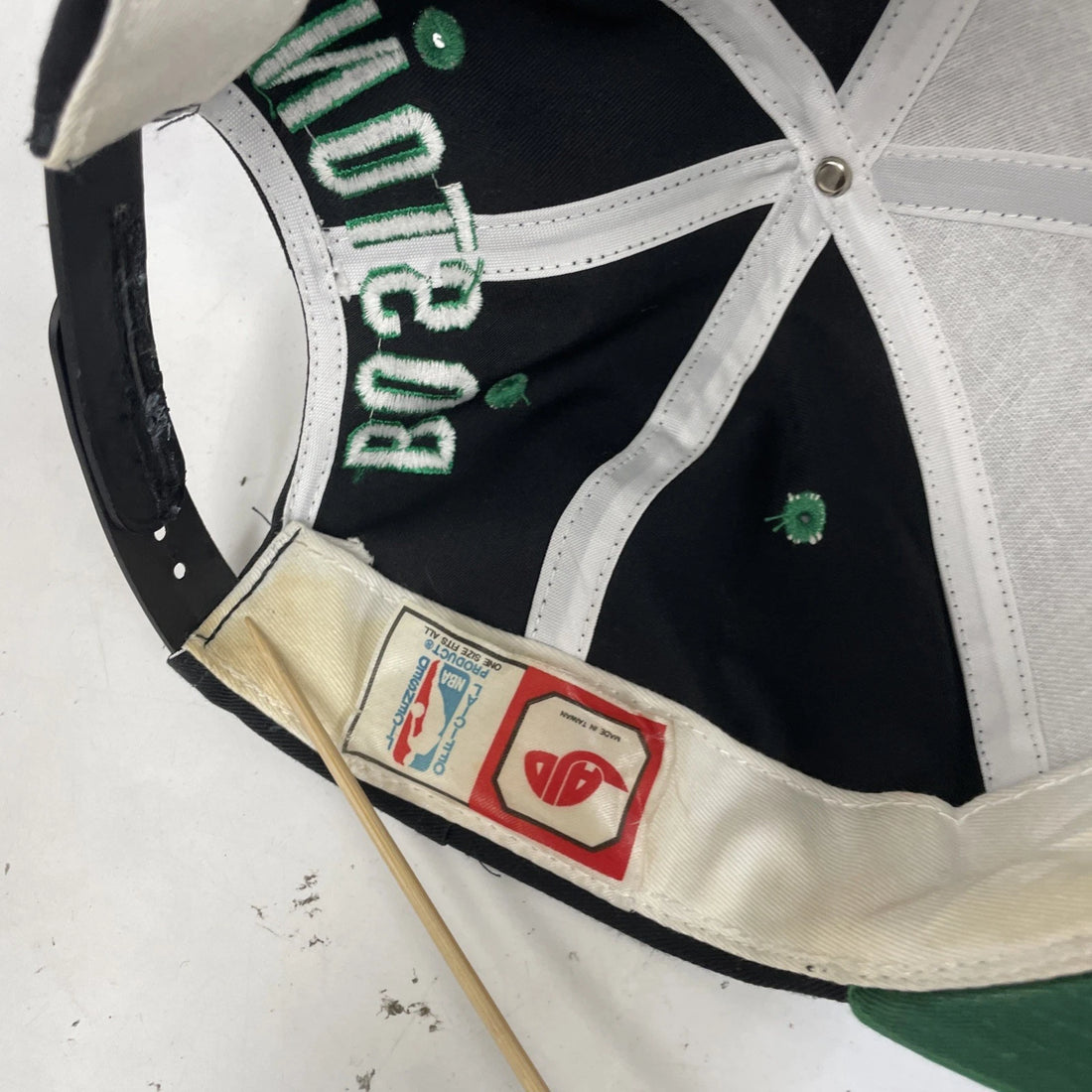 Vintage Boston Celtics Blockhead AJD Snapback Hat Cap OSFA NBA