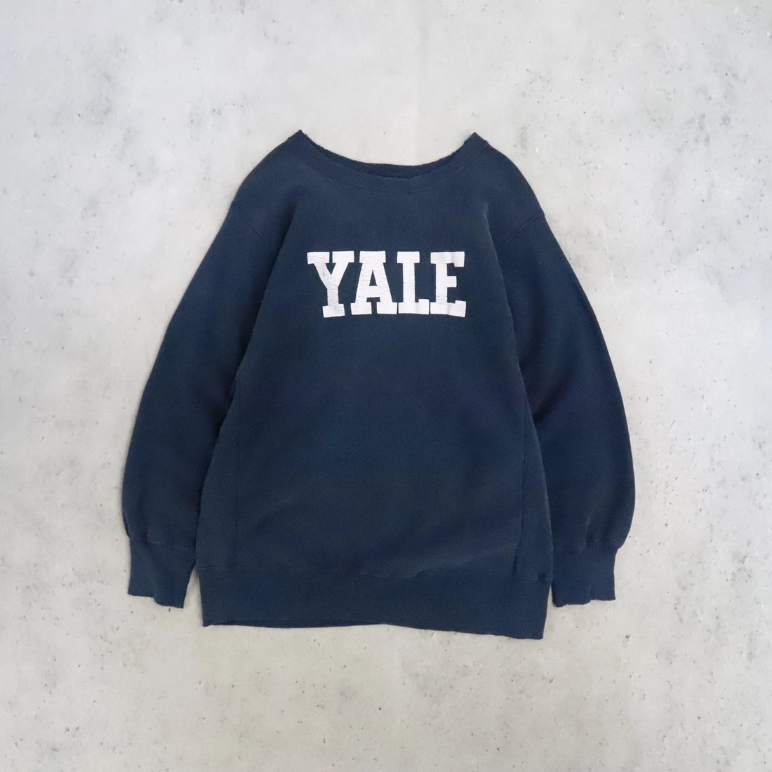Vintage Yale Champion Reverse Weave Crewneck Sweatshirt Size XL 80s