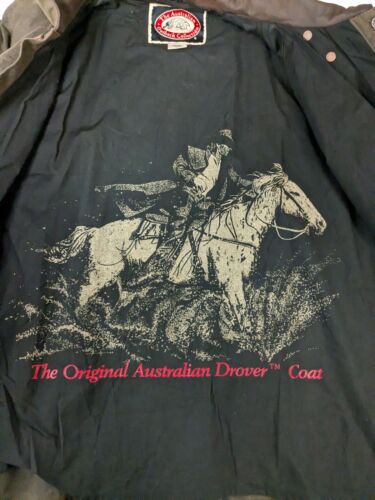 Vintage Australian Outback Wax Coat Jacket Size Small