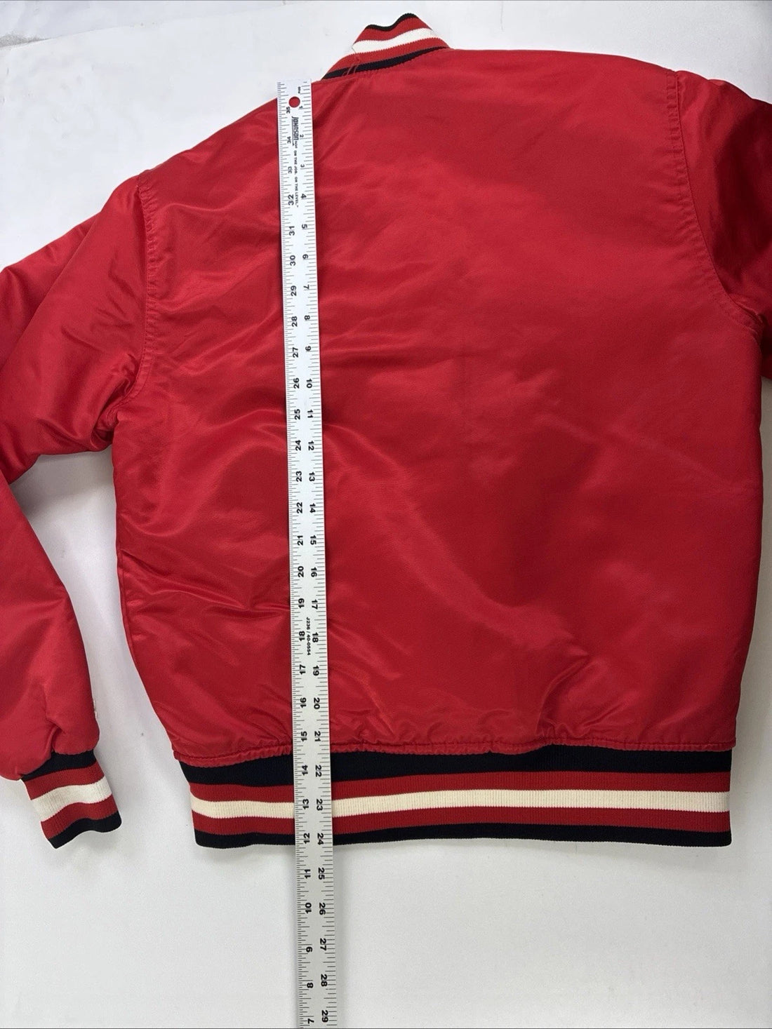 Vintage Chicago Blackhawks Starter Satin Bomber Jacket Size Small NHL