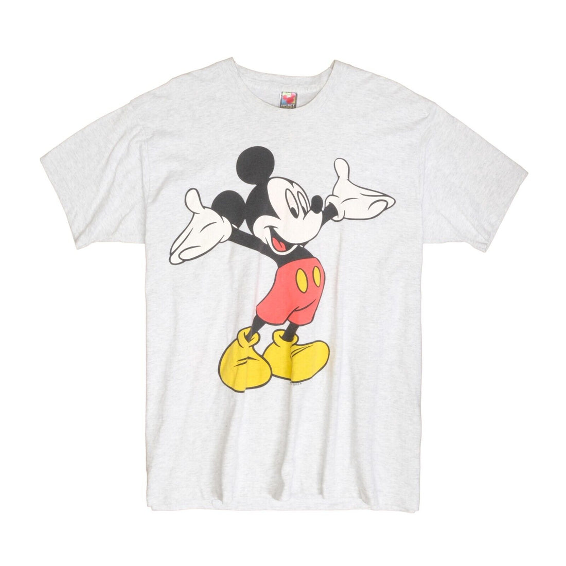 Vintage Mickey Mouse Disney T-Shirt Size XL Gray Single Stitch