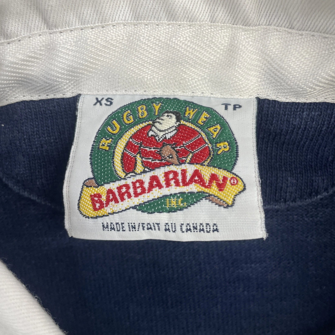 Vintage St Joseph Rams Barbarian Rugby Shirt Size XS Striped