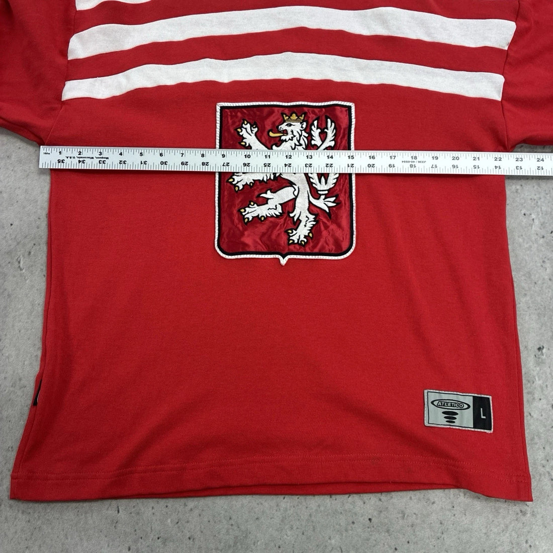 Vintage Czech Republic Hockey Jersey Size Large