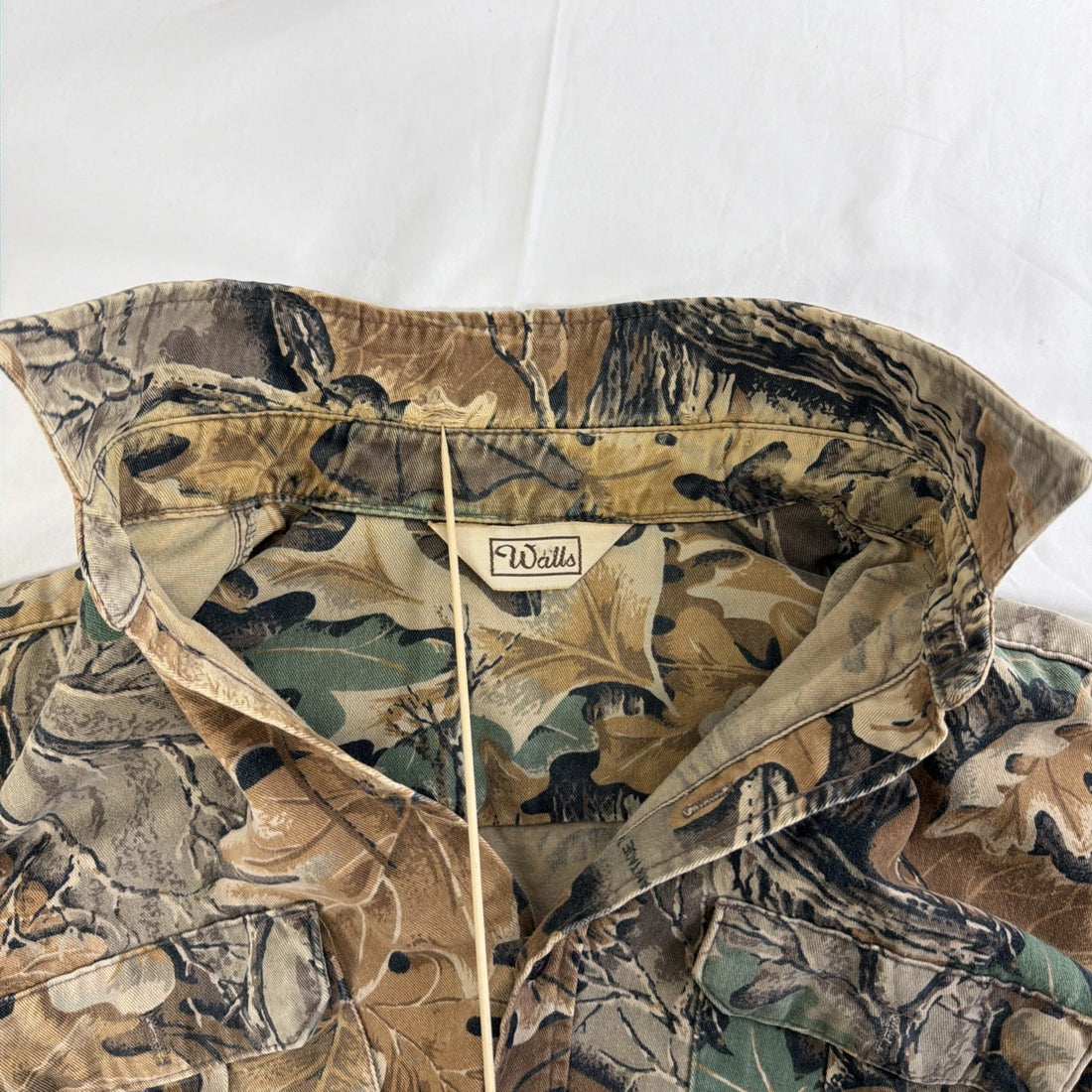 Vintage Walls Advantage Camo Button Up Shirt Size XL