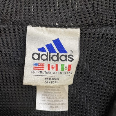 Vintage Adidas Windbreaker Light Jacket Size 2XL Black