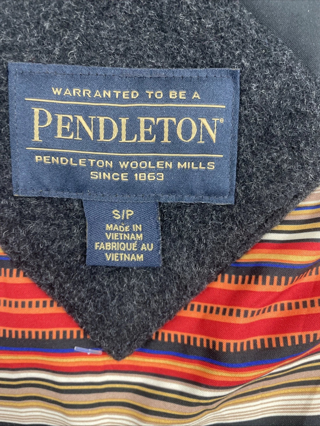 Pendleton Wool Coat Jacket Size Small