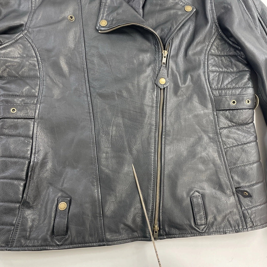 Highway 21 Leather Classic Motorcycle Jacket Size XL