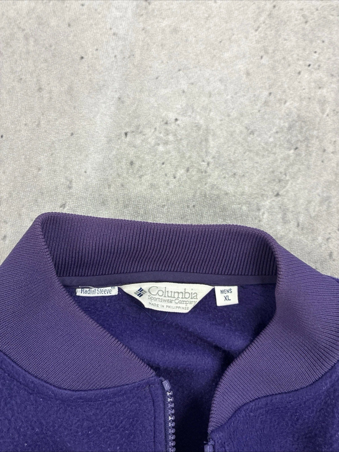 Vintage Minnesota Vikings Columbia Fleece Jacket Size XL NFL