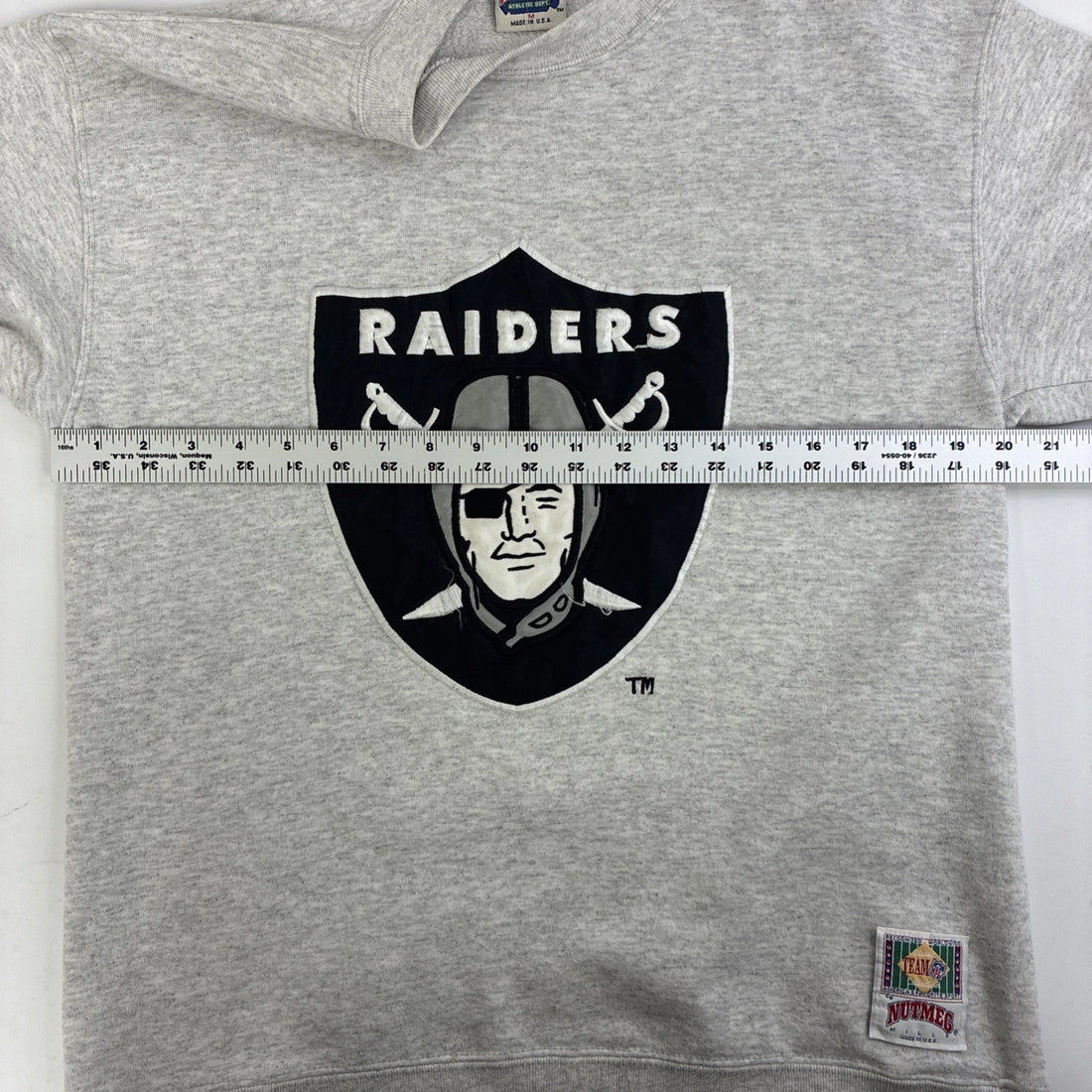 Vintage Oakland Raiders Nutmeg Sweatshirt Crewneck Size Medium 90s NFL