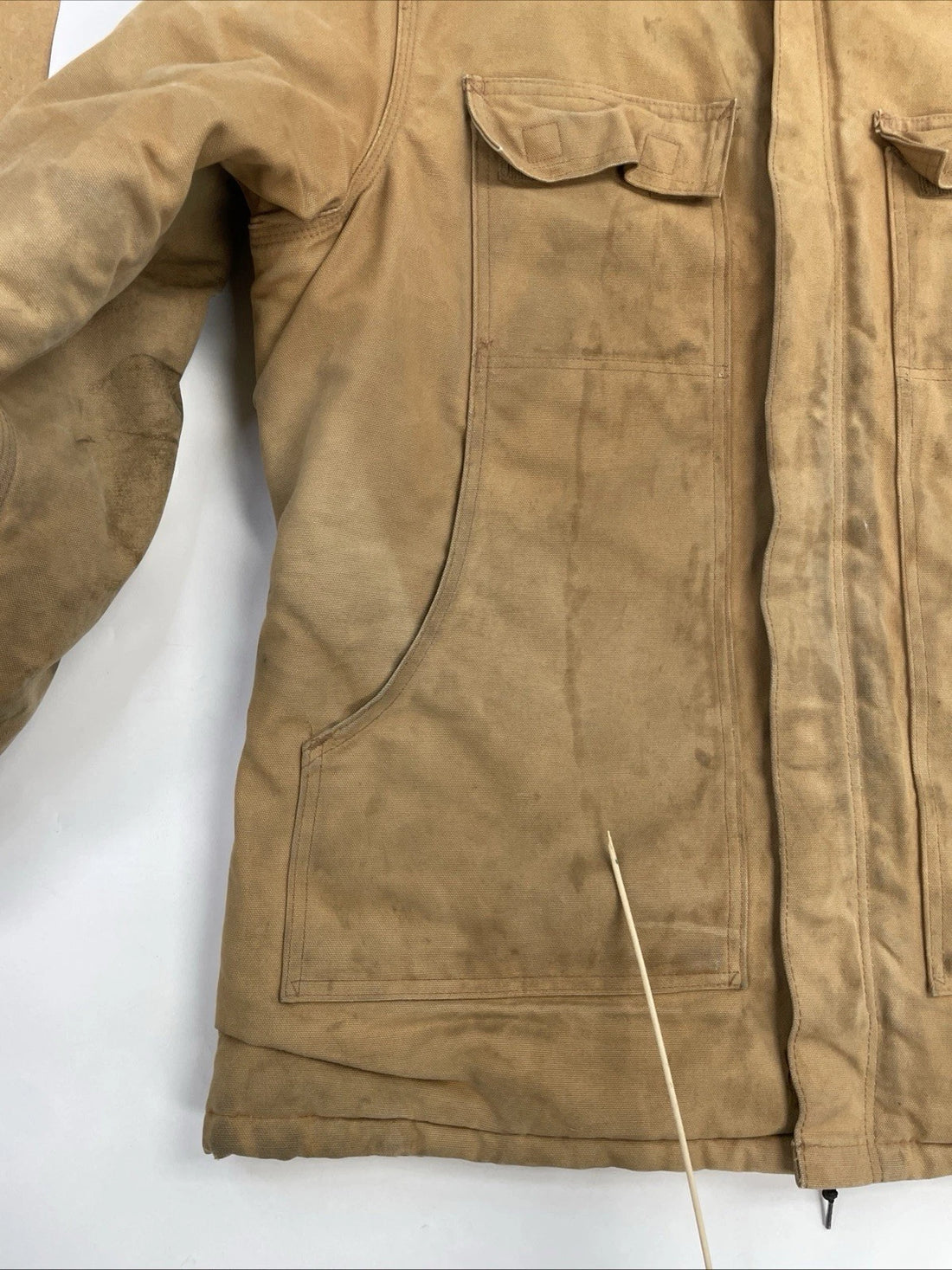 Carhartt Canvas Arctic Work Jacket Size 46 Tall Brown