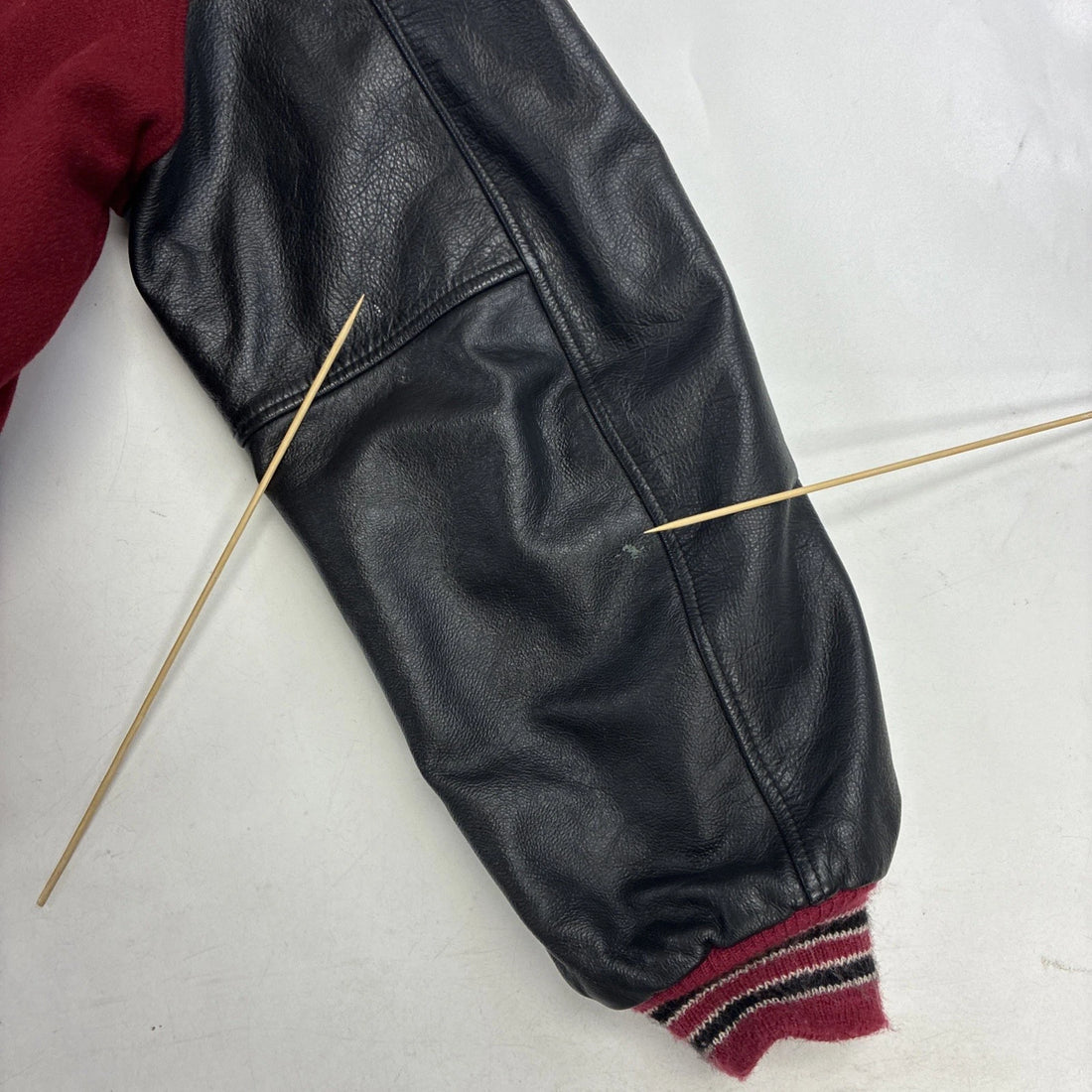 Vintage NP Football Leather Wool Varsity Jacket Size XL 2004