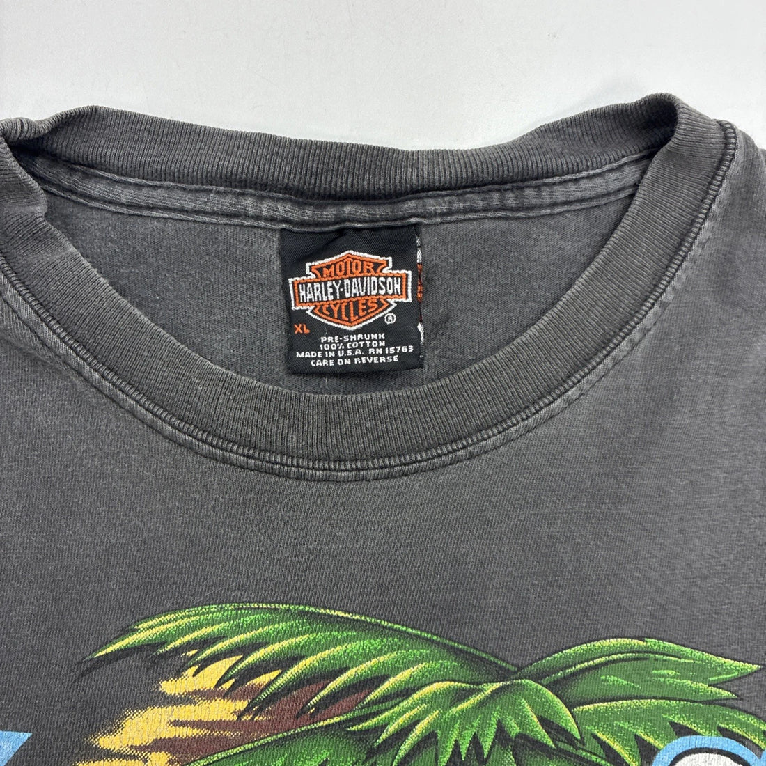 Vintage Harley Davidson Motorcycles Hawaii T-Shirt Size XL Double