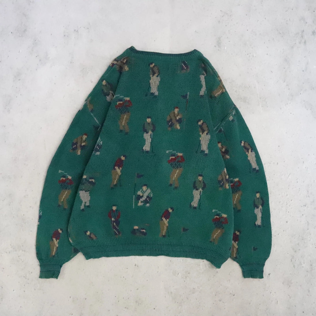 Vintage Isle Of Cotton Golf Crewneck Sweater Size 2XL