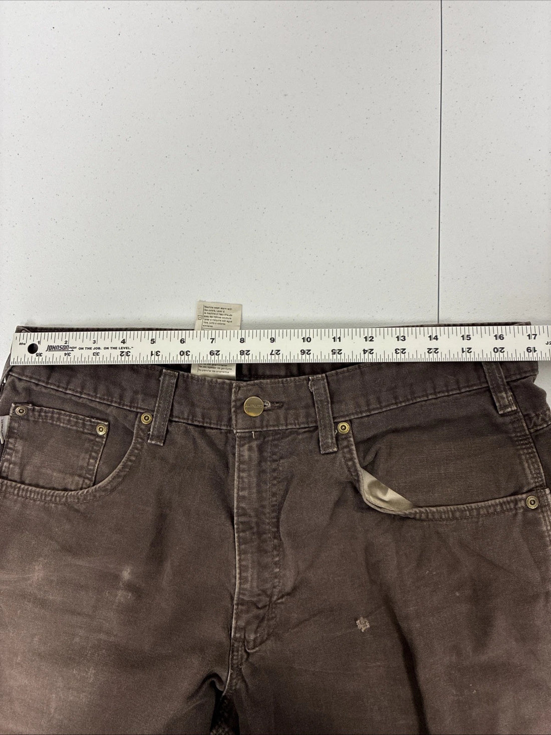Carhartt Carpenter Work Pants Size 36 X 32 Brown