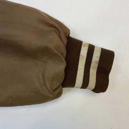 Vintage BGSU Satin Bomber Jacket Size Medium