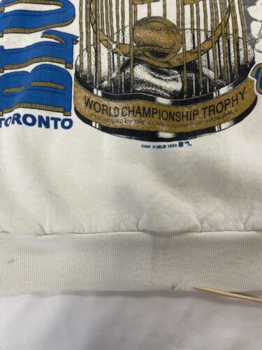 Vintage Toronto Blue Jays World Series Champions Sweatshirt Medium 1993 90s MLB