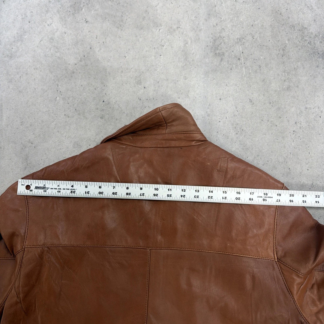 Vintage Izod Leather Bomber Jacket Size Large