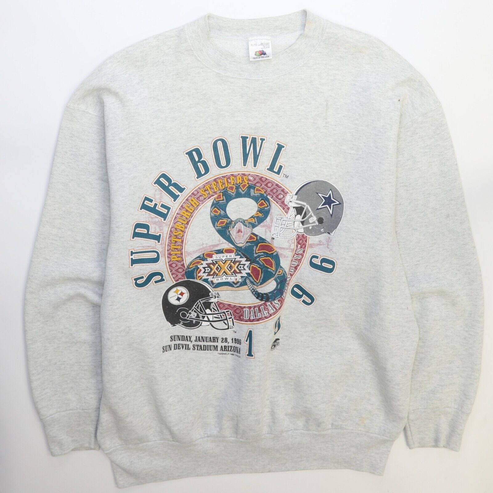 Vintage Cowboys vs Steelers store super bowl sweatshirt