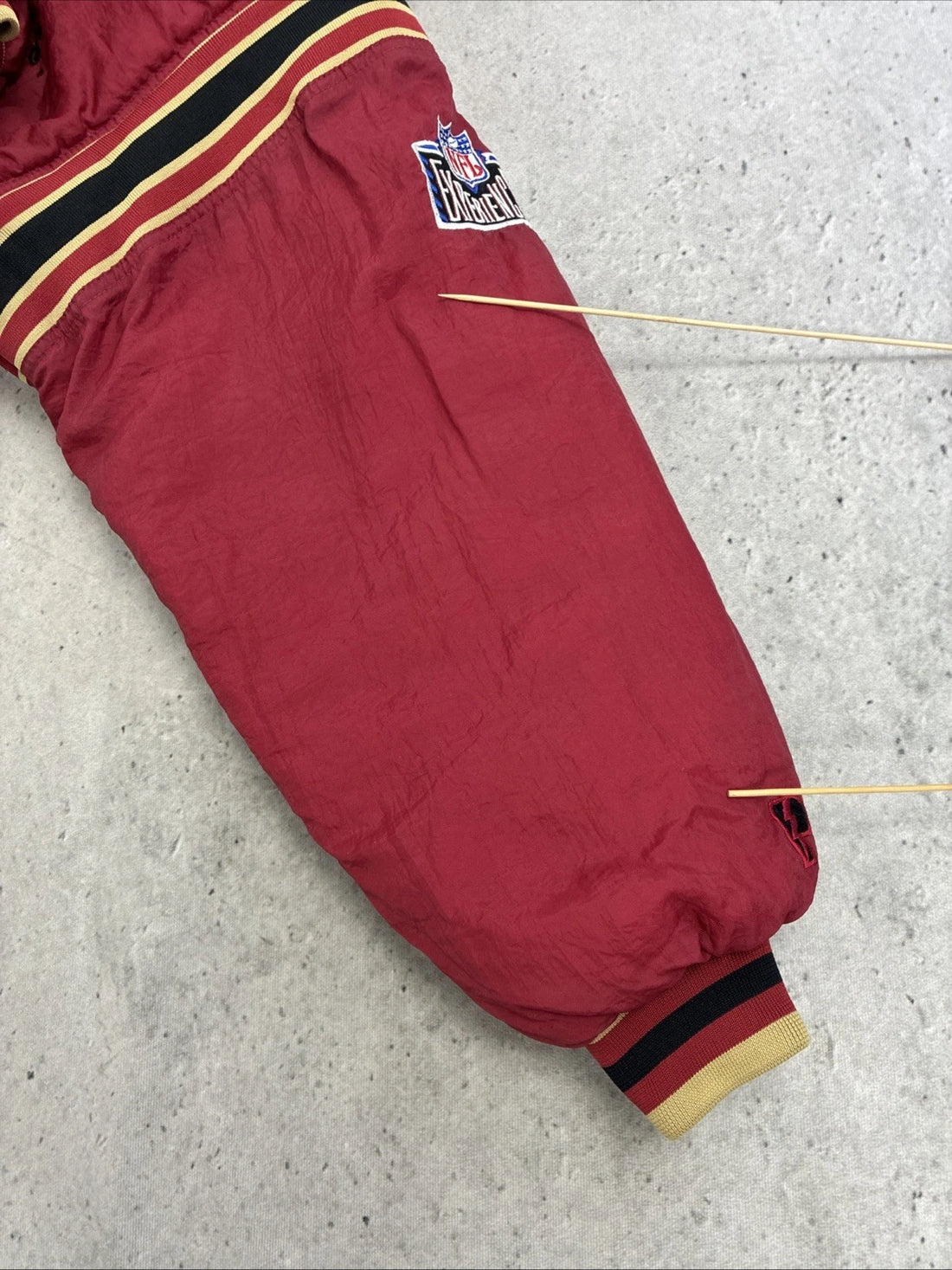 Vintage San Francisco 49ers Pro Player Puffer Jacket Size 2XL Reversible NFL