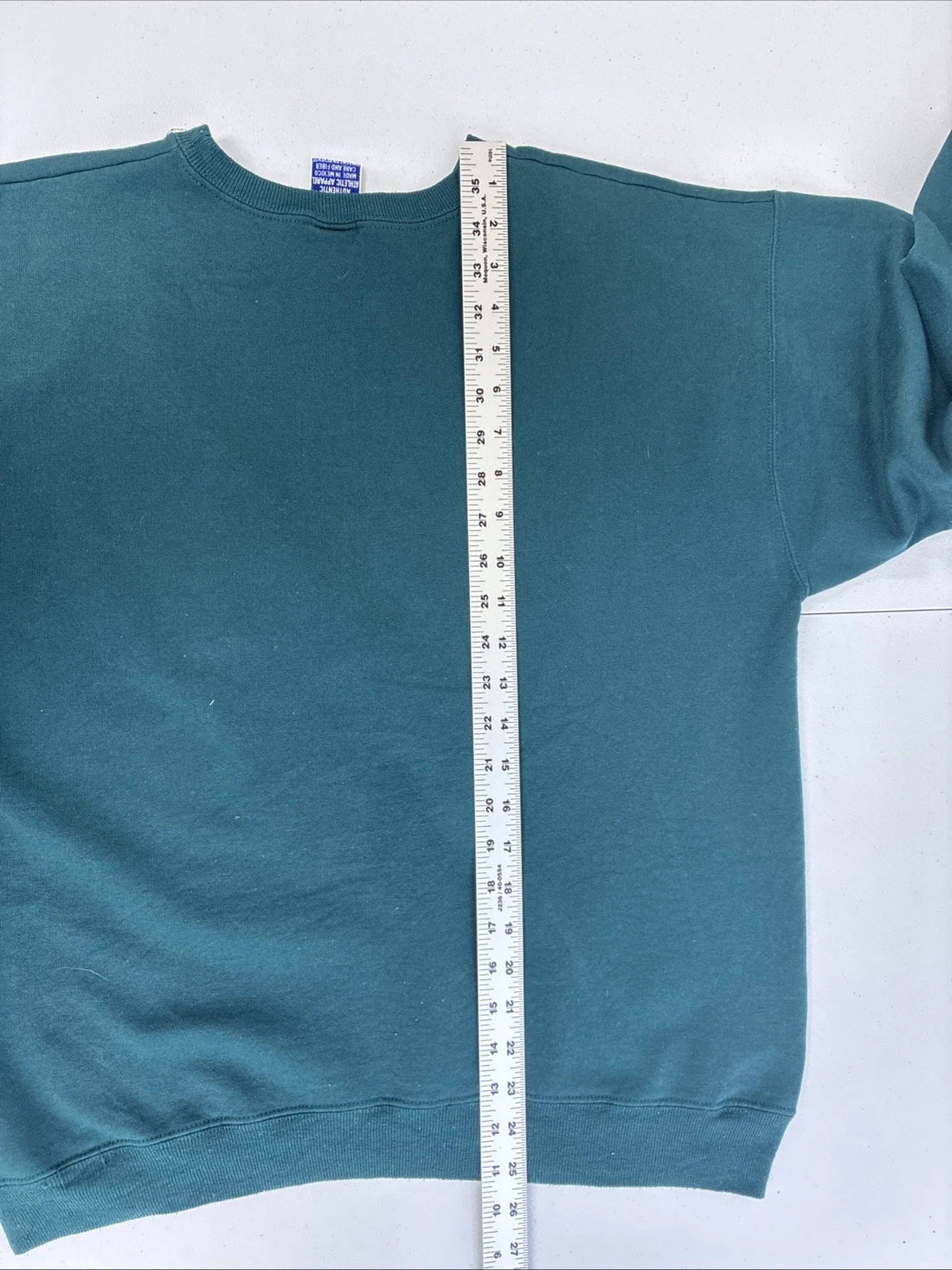 Vintage Champion Crewneck Sweatshirt Size Medium Teal 90s
