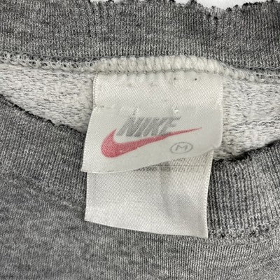Vintage Nike Crewneck Sweatshirt Size Medium Gray Embroidered Swoosh