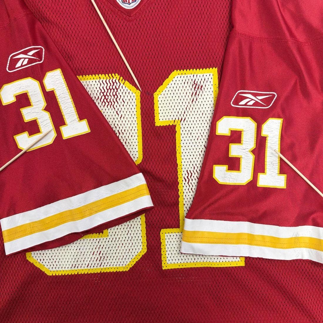 Vintage Kansas City Chiefs Priest Holmes Reebok Jersey Size XL NFL