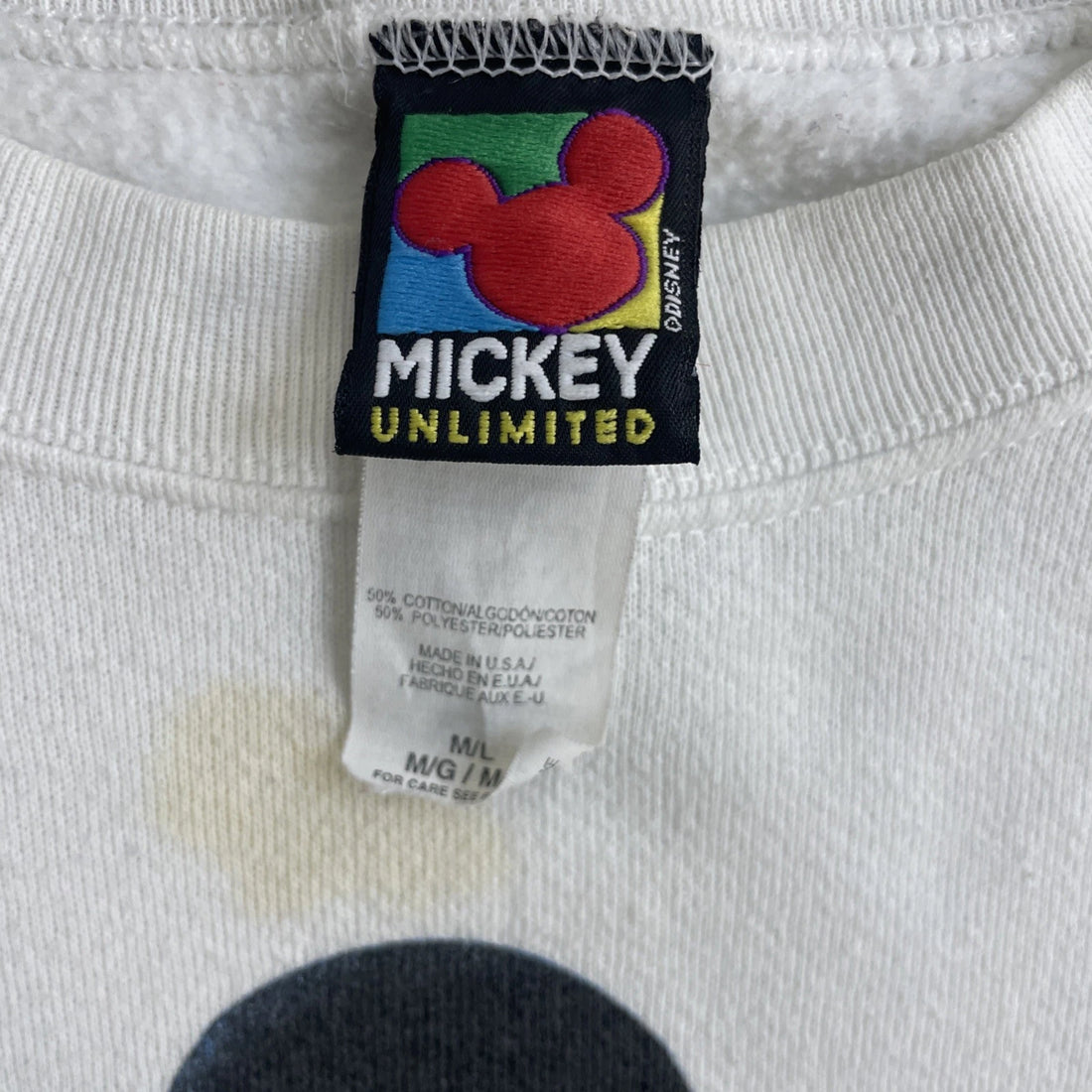 Vintage Mickey Mouse Disney Crewneck Sweatshirt Size Medium Large