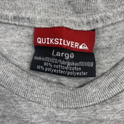 Vintage Quiksilver T-Shirt Size Large Gray