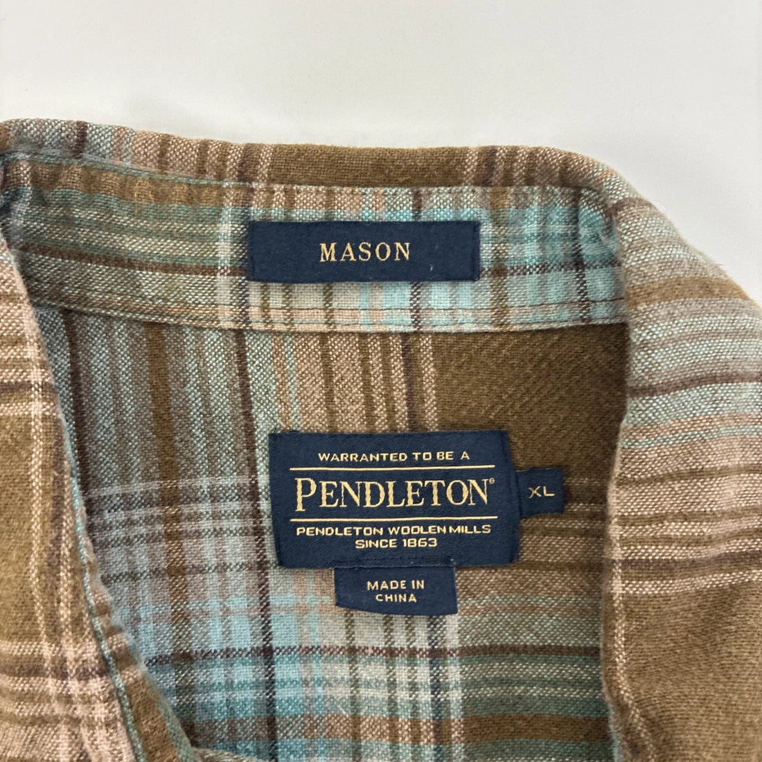 Pendleton Mason Button Up Shirt Size XL