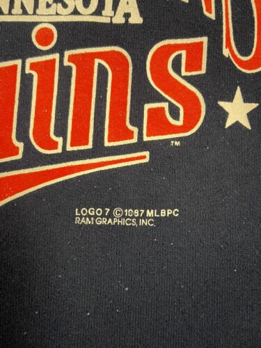 Vintage Minnesota Twins World Series Champs Sweatshirt Size Large 1987 80s MLB