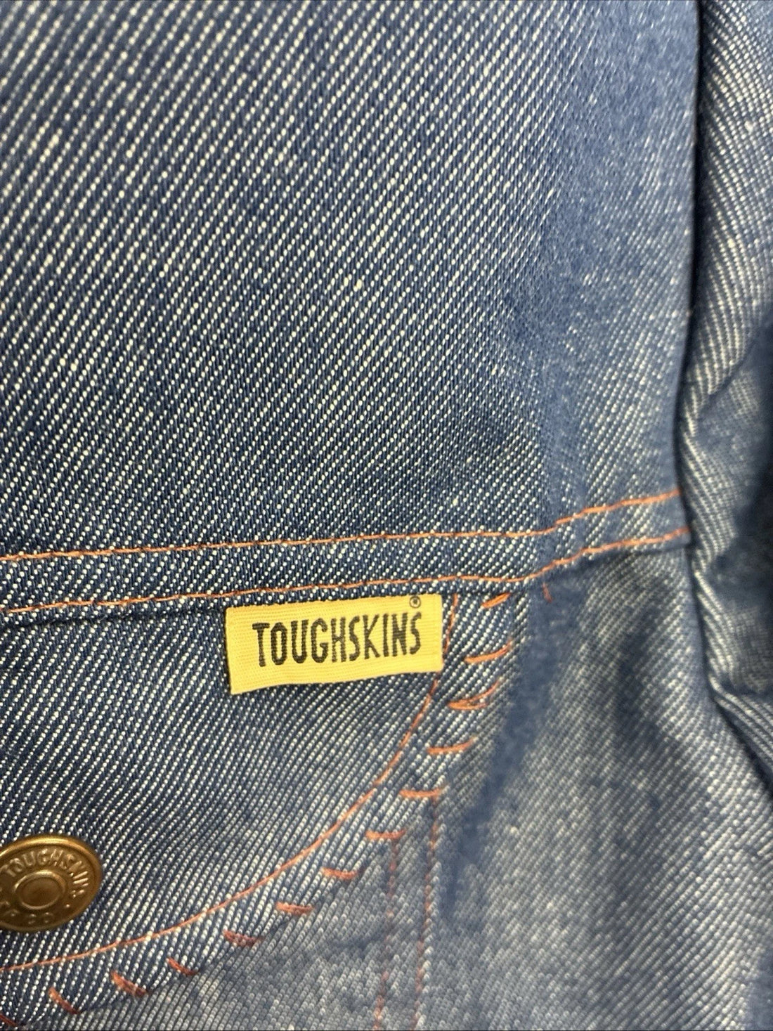 Vintage Toughskins Western Denim Jacket Size Small