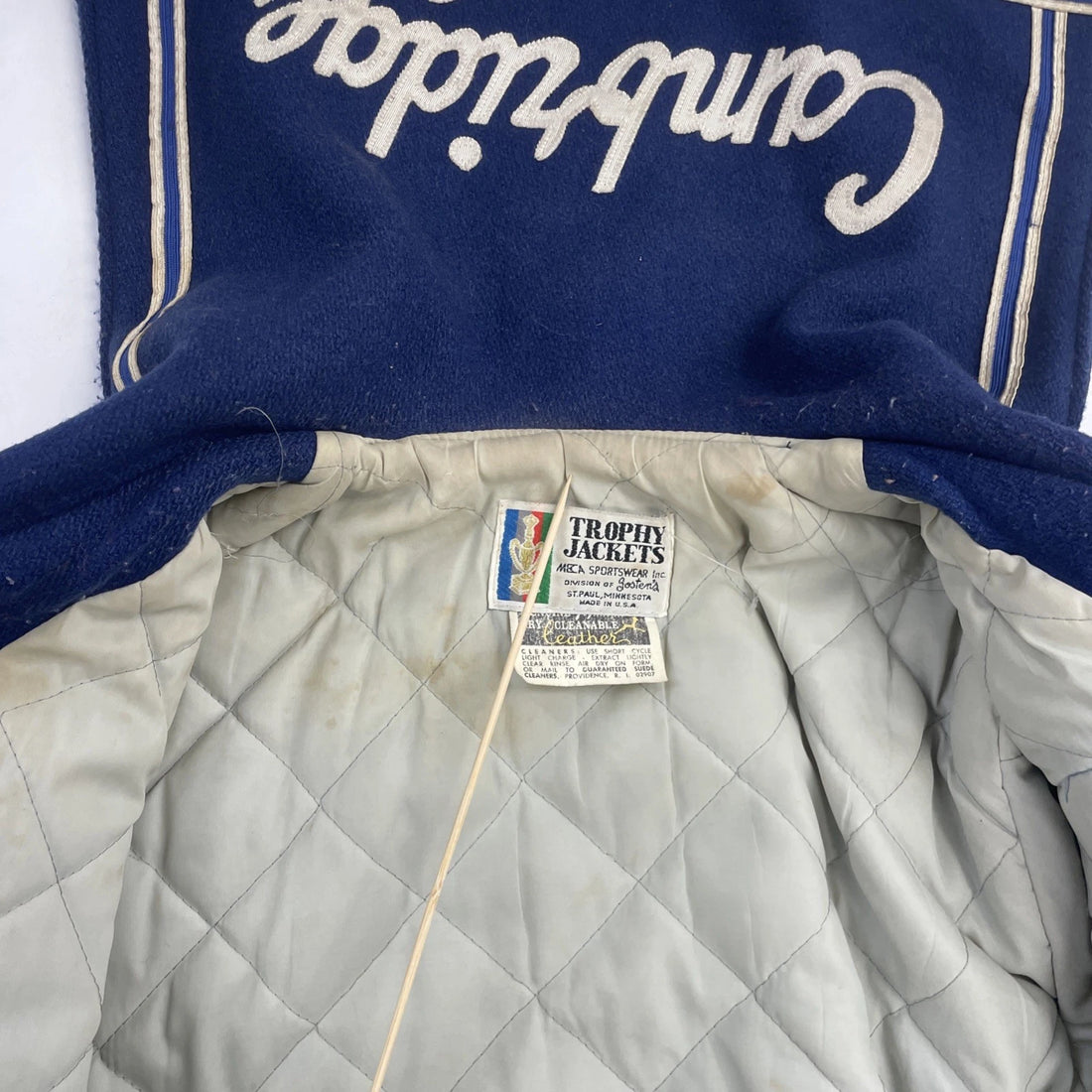Vintage Cambridge Cheerleader Wool Varsity Letterman Jacket Size XS 80s