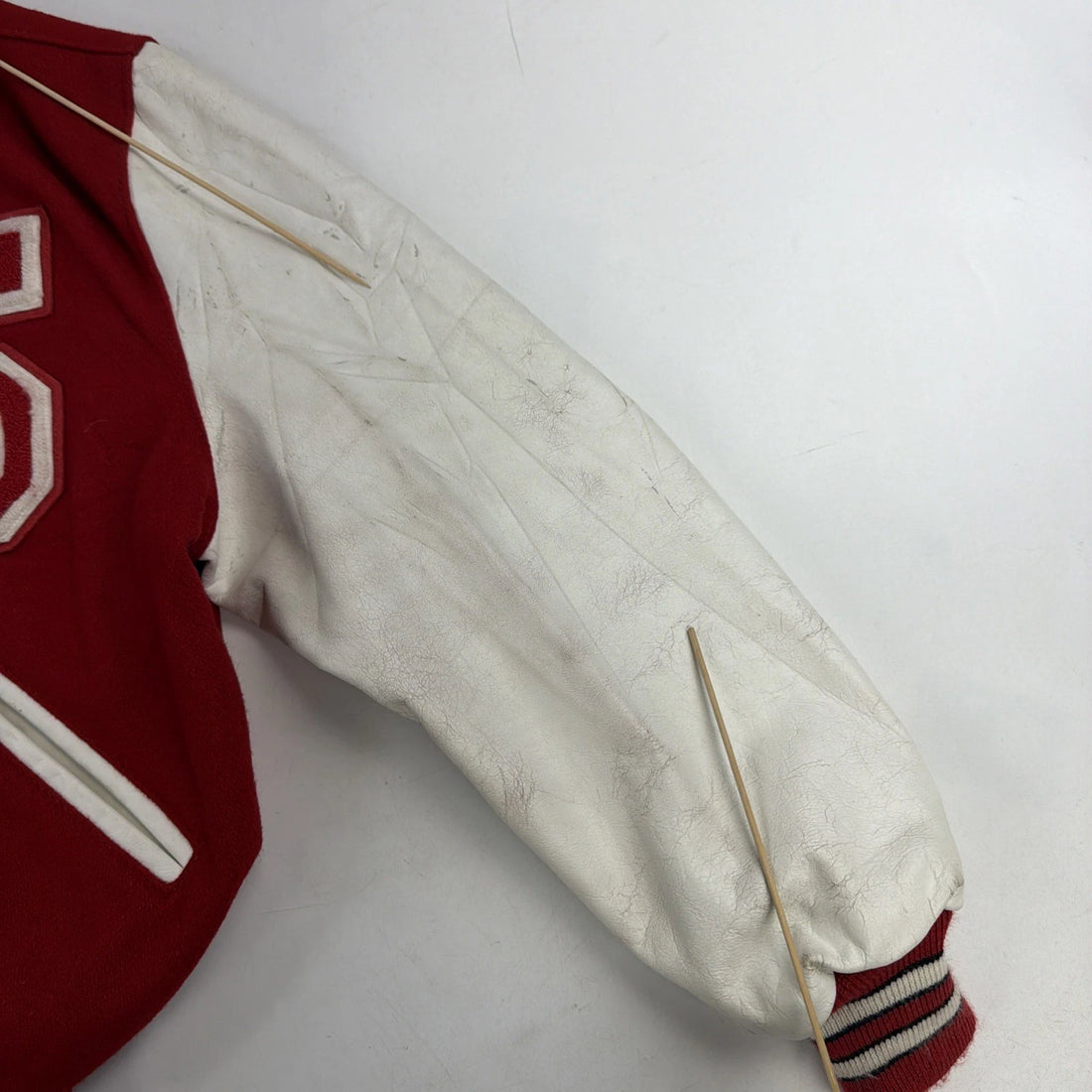 Vintage Marching Band DeLong Leather Wool Varsity Letterman Jacket Size 44