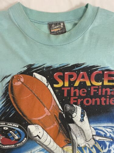 Vintage Kennedy Space Center The Final Frontier T-Shirt Size XL 80s 90s